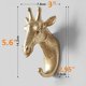 thumbnail image 4 of Perchero con forma de cabeza de rinoceronte elefante jirafa paquete de 3 CHAO, 4 of 4