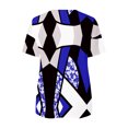 thumbnail image 5 of Blusa informal con cuello en V y manga corta con estampado de verano para mujer con estilo OAVQHLG3B Store  lin121212, 5 of 5