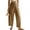Khaki, variant on Women Wide Leg Pants Summer Casual Low Waist Loose Drawstring Harem Pants Linen Beach Palazzo with Pockets