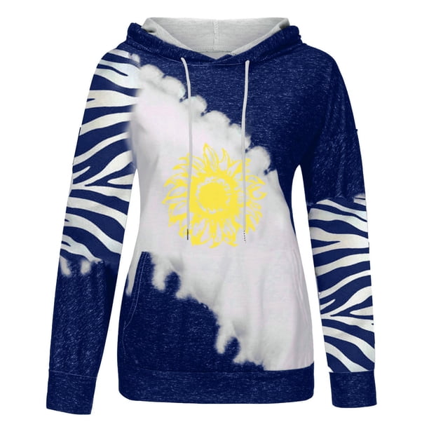 Sudadera Para Mujer, Sudaderas Con Capucha de Cuello Redondo de Gran Tamaño, Moda , Camiseta de Otoño de Manga Larga, Blusa Estampada Con Bolsillos Y Capucha, Tops Odeerbi ODB137647