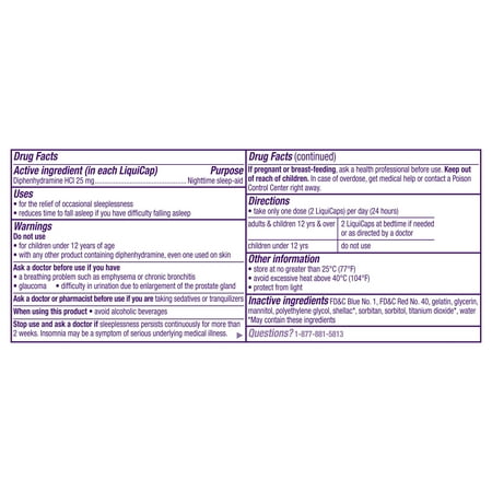 Vicks ZzzQuil Nighttime Sleep Aid Tablets, Diphenhydramine HCI 25mg Sleeping Pills, 24 Count