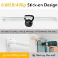 thumbnail image 4 of NICETOWN 2 Pack No Drill Cafe Curtain Rods for French Door, Adhesive Brackets Easy Installation with Adjustable Length 16-27 Inches, White, 4 of 7