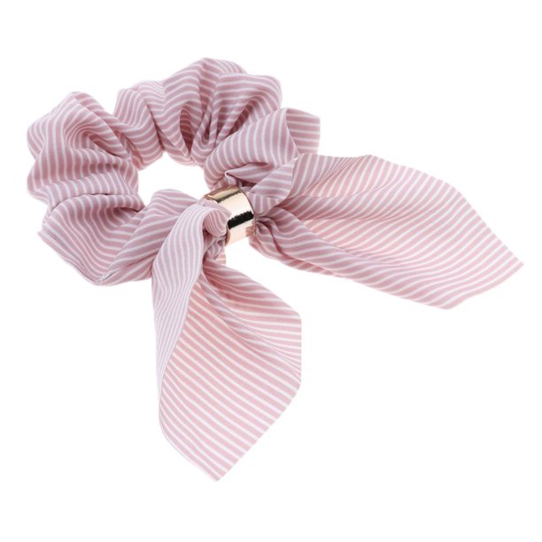 Banda elástica para el pelo con orejas de conejo, pajaritas, soporte de caballo para niñas y mujeres Rosado jinwen Accesorios para el cabello