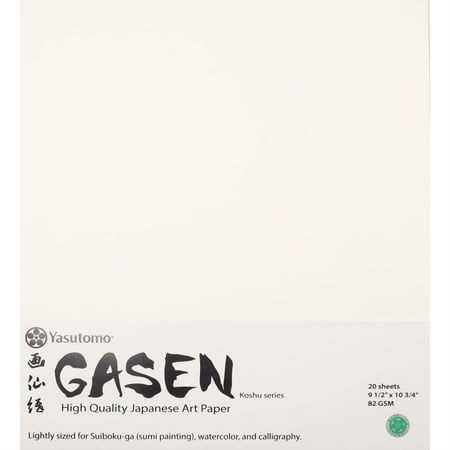 UPC: 0031248981622 | Yasutomo Japanese Premium Art Paper  Gasen  9-1/2  x 10-3/4   82gsm  20 Shts./Pkg.