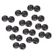 thumbnail image 1 of Billuyoard 50 piezas botón de Hallow elegante decorativo DIY suéter camisa cierre de costura accesorios a presión negro Type3 NO3, 1 of 6