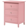 thumbnail image 3 of Glory Furniture Daniel 3 Drawer Nightstand in Pink, 3 of 6