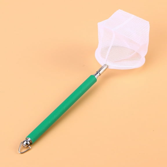 LEDMOMO Stainless Steel Telescopic Shrimp Net for Fishing Use Green Durable Foldable Design 15.75 in