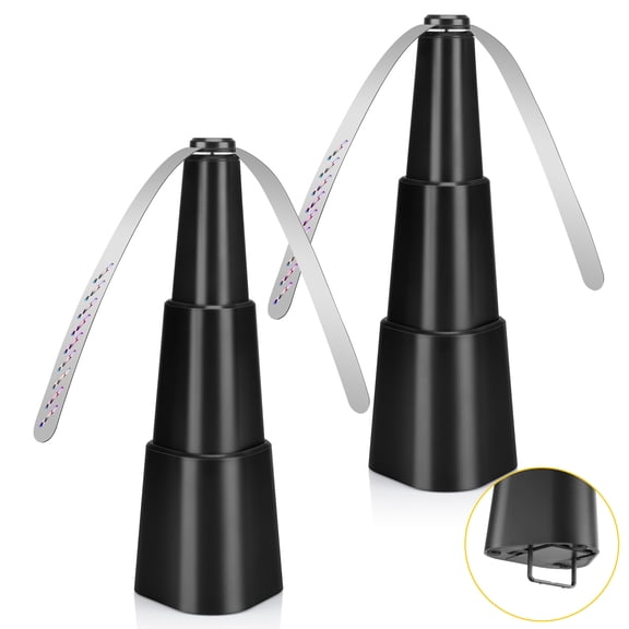 Fly Fans for Table, Retractable Food Fan for Indoor Outdoor Meals, Portable Table Fans with Holographic Blades Keep Flies Away, Batteries Powered for Picnic, Restaurant, Party, Home, BBQ