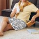 thumbnail image 5 of Balery Snake Pantalones cortos de pijama de punto de algodón para hombre con cinturilla y bolsillos-Small, 5 of 6