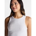 thumbnail image 4 of No Boundaries Ribbed High Neck Tank Top, Women's XXS-XXL, 4 of 5