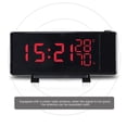 thumbnail image 4 of Despertador De Proyección De Repetición Con Luz De Fondo De Humedad De Temperatura Reloj De Proyección Usb Reloj De Radio Fm Methold TO005047-00, 4 of 7