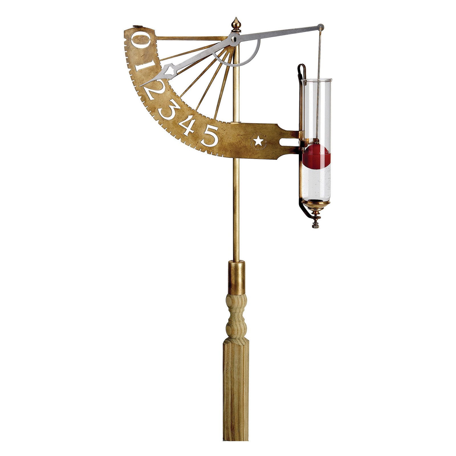 Conant VRG7LFB Brass Jeffersonian Rain Gauge by Generic