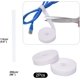 thumbnail image 4 of Kit de gestión de cables, 4 fundas para cables, 3 clips organizadores de escritorio, 10+2 clips organizadores para cables de extensión, 15 clips adhesivos para cables, bridas para cables, 4 of 5