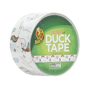 Duck Brand 1.88 in. x 10 yd. White Whimsical Unicorn Duct Tape