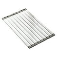 thumbnail image 3 of Escurridor de platos,Organizador de escurridor para fregadero de cocina,Escurridor de platos plegable de acero inoxidable,Escurridor de platos para 60cmx32.5cm, 3 of 8