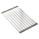 thumbnail image 3 of Escurridor de platos,Organizador de escurridor para fregadero de cocina,Escurridor de platos plegable de acero inoxidable,Escurridor de platos para 60cmx32.5cm, 3 of 8