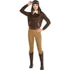 Party City Amelia Earhart Halloween Costume for Adults, Small, Includes Jackets, Pants, Scarf, Hat, Goggles