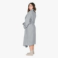 thumbnail image 4 of Tirrinia Women's Plush Soft Robe - Fluffy, Warm, and Fleece Sherpa Shaggy Bathrobe for Ultimate Comfort, Machine Washable, Large Size, Grey, 4 of 7