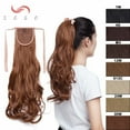 thumbnail image 2 of SEGO Clip in Hair Extensions Long Straihght Ponytail Extensions Clip on Hair Pieces for Women, 2 of 6