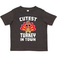 thumbnail image 3 of Inktastic Thanksgiving Cutest Turkey in Town Boys or Girls Toddler T-Shirt, 3 of 5