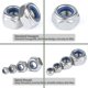 thumbnail image 4 of Compatible With150pcs 304 Stainless Steel Lock Nut Nylon Insert M3 M4 M5 M6 M8 M10, 4 of 4