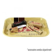 Raw Metal Rolling Tray Large 14 x 11 Inch