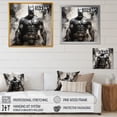 thumbnail image 4 of Designart "Minimalist Depiction Of Superheroes In Darkness I" Superheros Floater Framed Canvas Art Print, 4 of 5