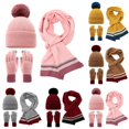 thumbnail image 2 of Women Gloves and Hats Scarf SetKnitted Scarf And Winter Warm Thermal Ear for Outdoor Skiing Activities, 2 of 7