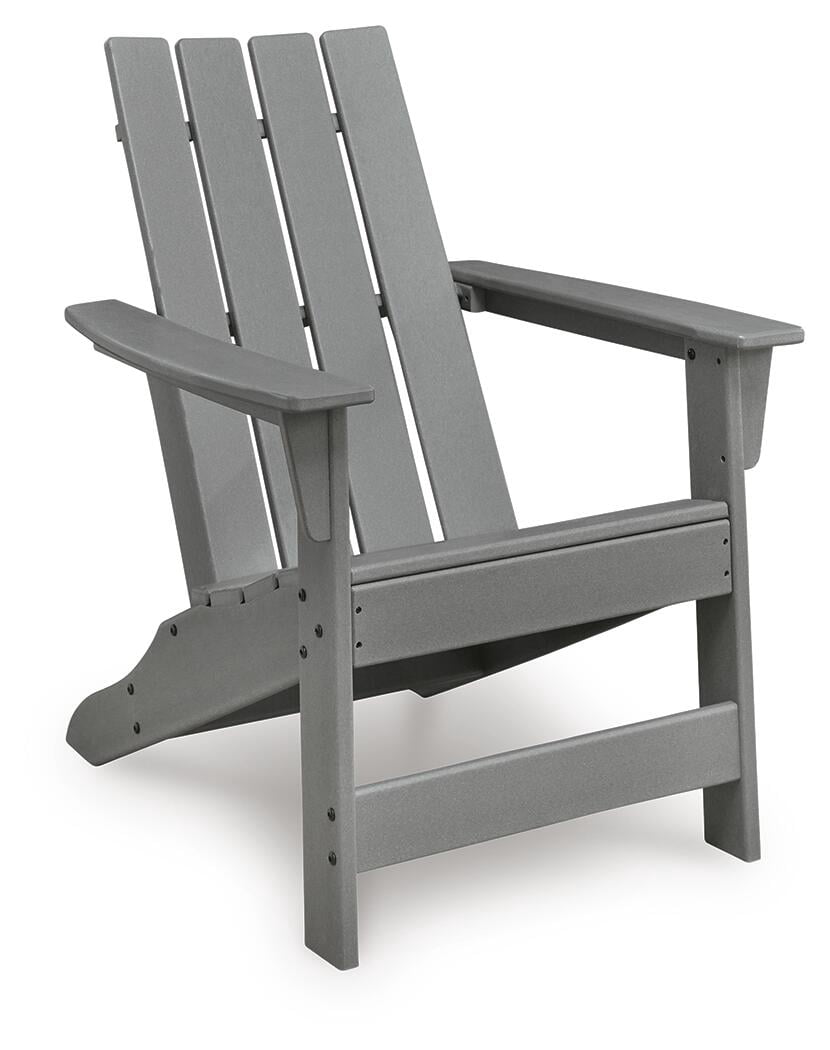 Signature Design by Ashley Lone View Bay Adirondack Chair, Outdoor Patio Chair, Gray MEGA-TUFF™ HDPE