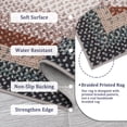 thumbnail image 3 of Garvee 2'x10' Farmhouse Bordered Runner Rug Braid Printed Carpet, Washable Soft Non Slip Rug for Hallway Bedroom Entryway, Blue, 3 of 7