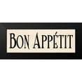 thumbnail image 2 of Harbick, N 14x7 Black Modern Framed Museum Art Print Titled - Bon Appetit I, 2 of 5