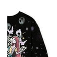 thumbnail image 2 of The Nightmare Before Christmas Girls Graphic Fleece Sweatshirt with Glitter, Sizes 4-16, 2 of 3