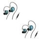 thumbnail image 1 of Matsuzay Auriculares con cable En la oreja Auriculares con conector de 3,5 mm Auriculares para correr con graves Auriculares para teléfonos Azul con micrófono 2Conjunto, 1 of 6