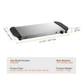 thumbnail image 2 of KFFKFF Electric Heating Plate, Buffet Food Heater with Temperature Adjustment, Portable Stainless Steel Warmer, Ideal for Parties, Catering, and Holiday Meals, 2 of 9