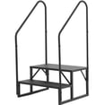 thumbnail image 1 of RV Steps with Handrail, RV Step Stool, Portable Pool Ladder, Heavy Duty Ladder Shelf Outdoor Mobile Home Stairs for Camper/Porch/SPA Pool/Pet Stairs, 1 of 7