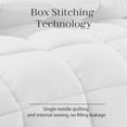thumbnail image 6 of JUSTLET Luxury Solid Down Alternative Machine Washable White Comforters, King, 6 of 7