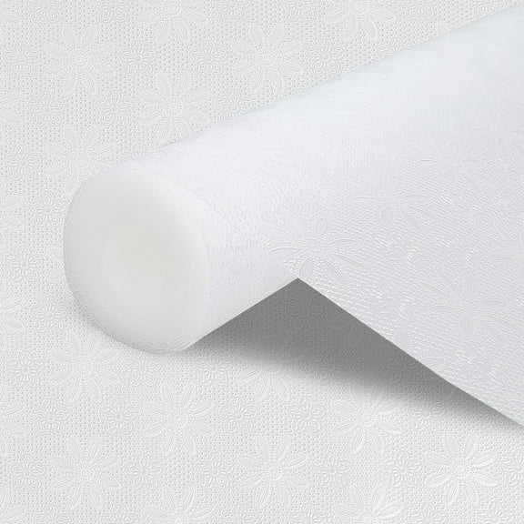 Shelf Liners Kitchen Drawer Liner Non Adhesive Cabinet Protector Mat Waterproof Cabinet Liner for Kitchen Pantry Cupboard Table Refrigerator Flower Clear Liners Home Essentials 118x11.8in