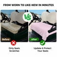 thumbnail image 4 of Golf Cart Seat Covers for 2 Seater, Pure Pink Soft Microfiber Cart Seat Towel Blanket, Simple Solid Color Absorbent Breathable Non Slip Bench Seats Protector for Golf Course 51"x31", 4 of 9