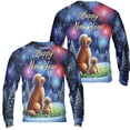 thumbnail image 3 of Happy New Year Goldendoodle Family Cheer Winter Midnight Firework All Over Print 3D Sweatshirt Unisex Merch Doodle Dog Lover Gifts Idea - 02025, 3 of 6