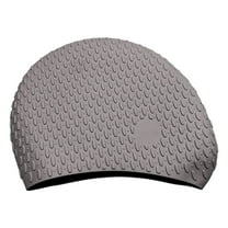 Silicone Swim Cap for Long & Curly Hair - Comfortable Waterproof Swimming & Shower Cap for Women & Men | Protects Hairstyles While Swimming