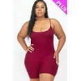 thumbnail image 6 of Plus Size Ribbed Bodycon Romper 3XL, 6 of 6