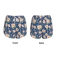 thumbnail image 5 of Vsdgher Flower Print Women's Running Double Layer Shorts High Waisted with Pockets Elastic Yoga Workout Athletic Gym Sports, 5 of 8