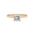 thumbnail image 3 of Cora Jewellery 1.5CT Princess Moissanite Hidden Halo Engagement Ring for Women, 18K Rose Gold, 5.5 US, 3 of 5