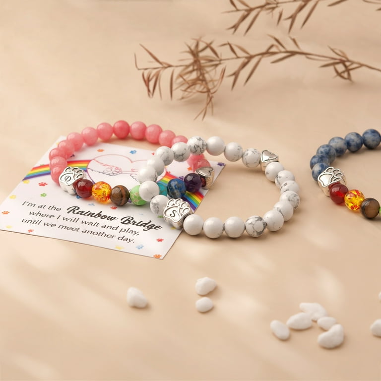 Rainbow bridge pet memorial bracelet best sale