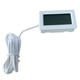 thumbnail image 4 of Methold Acuario digital Termómetro LCD Temperatura negra con sonda externa para agua de tanque de peces Termómetros de acuario, 4 of 6