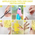 thumbnail image 7 of Home Cal 4 Rolls Window Privacy Film No Glue Self Static Cling Window Covering Removable Frosted Glass Film for Bathroom Office Meeting Room Living Room, 17.7"x78.8", 7 of 7
