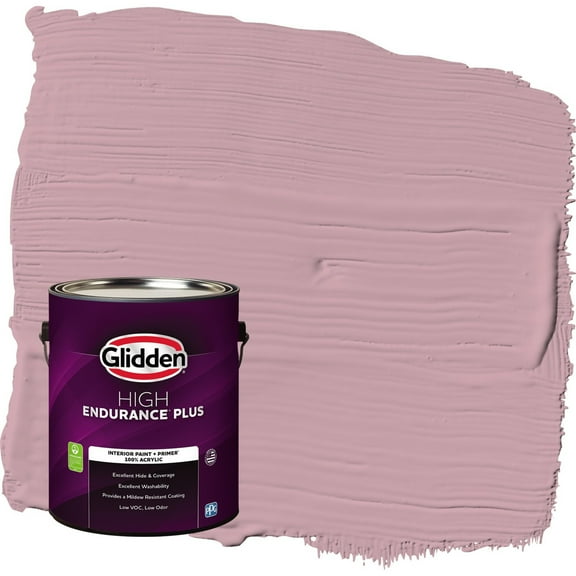 Glidden HEP Lighthearted Rose / Purple Semi-Gloss Interior Paint with Primer, 1 Gallon