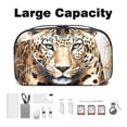 thumbnail image 3 of Leopard Waterproof Oxford Fabric Charger Case with Charger Pouch, Cable Organizer, and Cord & Cable Organizer- Digital Travel Bag- 5.9x9.44x3.14 in, 3 of 6
