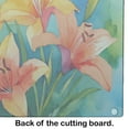 thumbnail image 5 of Lilies in Watercolor Glass Cutting Board Large 12 in x 15 in, 5 of 5