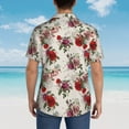 thumbnail image 6 of Haiem Rose Flowers Printed Hawaiian Shirt for Men - Men’s Casual Beach Summer Shirts - Stretch Fabric with Modern Fit-X-Large, 6 of 9